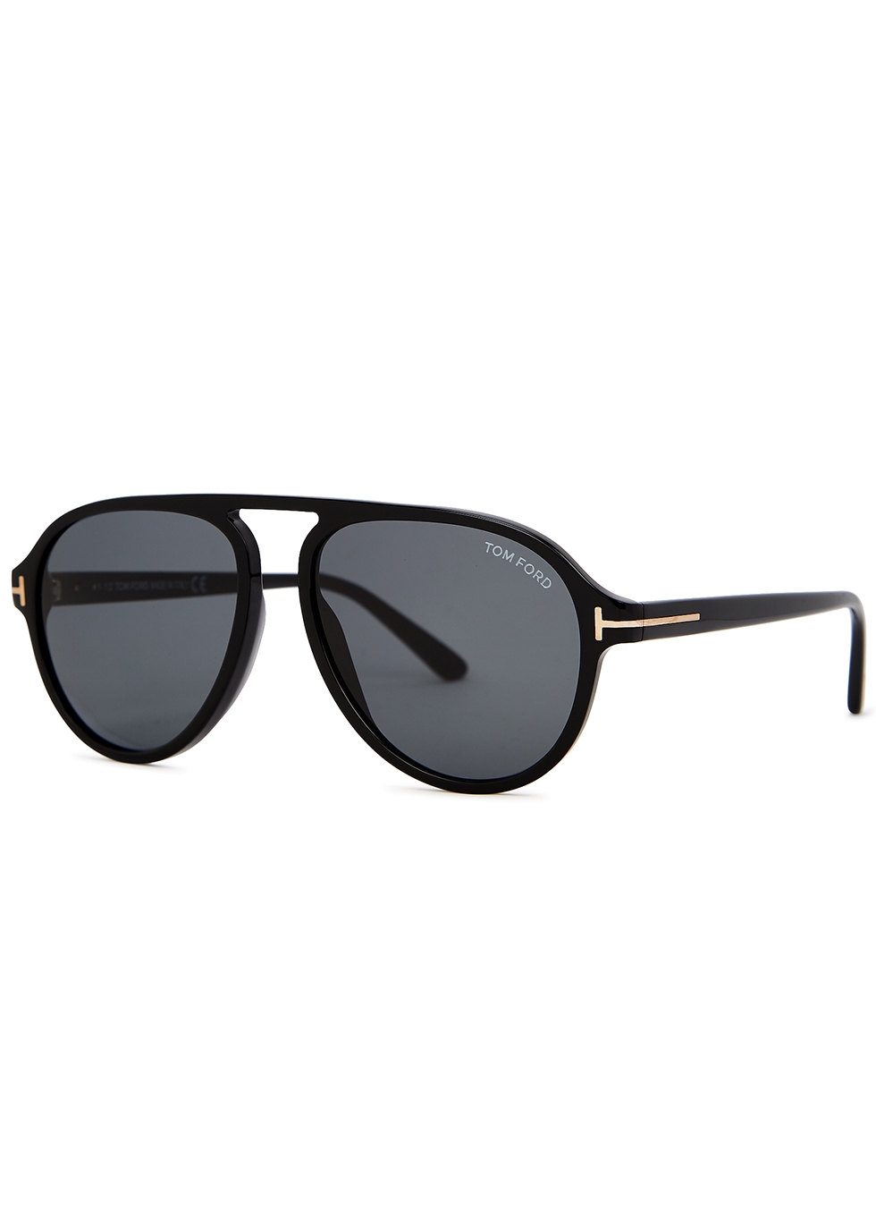 last korrelat Observatory Tom Ford Tony black aviator-style sunglasses - Harvey Nichols