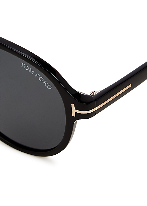 Tom Ford Tony black aviator-style sunglasses - Harvey Nichols