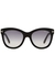 Wallace black oversized sunglasses - Tom Ford