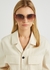Dixie 12kt rose gold-plated oversized sunglasses - FOR ART'S SAKE
