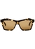 Tortoiseshell wayfarer-style sunglasses - Bottega Veneta