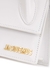 Le Chiquito Long white leather top handle bag - Jacquemus
