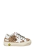 KIDS May gold glittered leather sneakers - Golden Goose