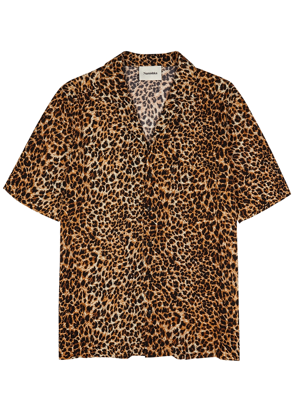 Nanushka Venci leopard-print seersucker shirt - Harvey Nichols