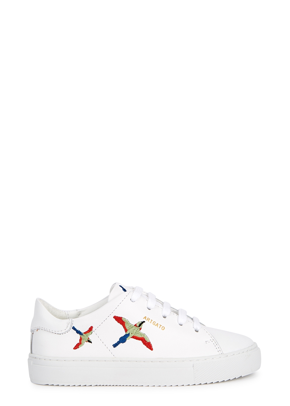 KIDS Clean 90 white embroidered leather sneakers