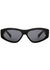 Black oval-frame sunglasses - Givenchy