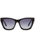 Rikki black cat-eye sunglasses - Jimmy Choo