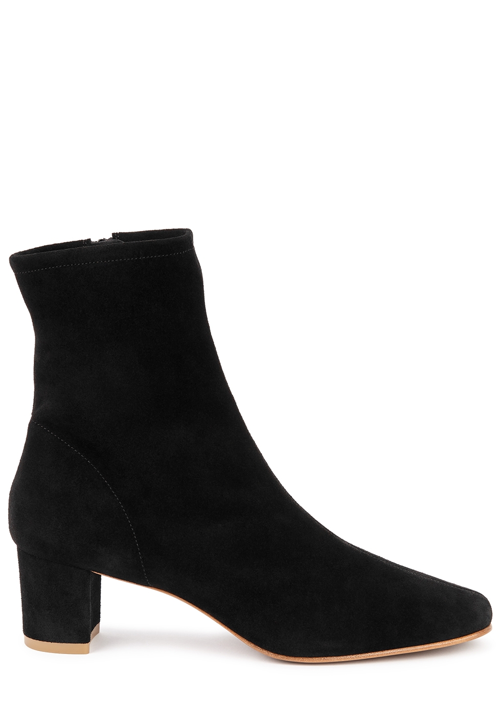 Sofia 50 black suede ankle boots