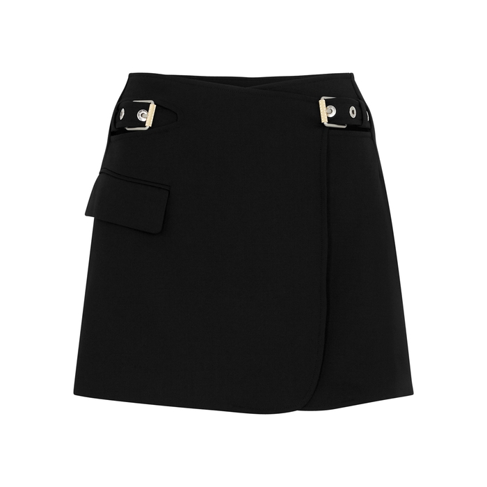 Dion Lee Interlock Black Woven Mini Skirt