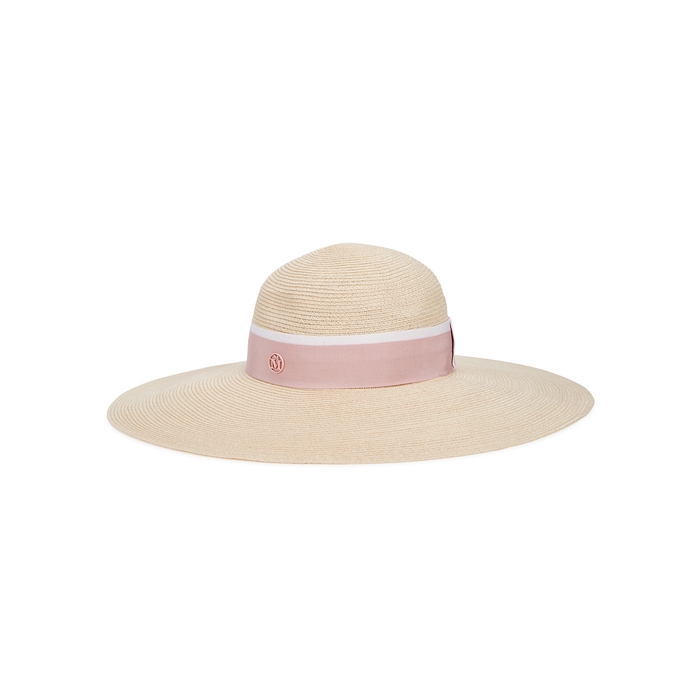 Maison Michel Paris Blanche Sand Straw Wide-brim Hat