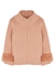 Strina pink embellished alpaca-blend jacket - Herno