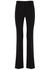 Hibiscus black flared-leg trousers - Veronica Beard