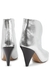 Adiel 100 silver leather ankle boots - Isabel Marant
