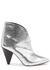 Adiel 100 silver leather ankle boots - Isabel Marant
