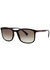 Matte black square-frame sunglasses - Prada Linea Rossa
