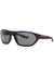 Matte black wrap-around sunglasses - Prada Linea Rossa