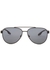 Black aviator-style sunglasses - Prada Linea Rossa