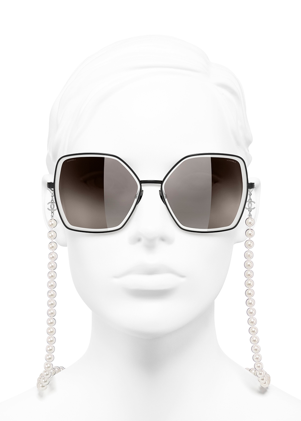 CHANEL  Accessories  Chanel Butterfly Removable Pearl Chain Sunglasses   Poshmark