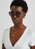 Tortoiseshell round-frame sunglasses - Dolce & Gabbana