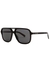Angel black polarised aviator-style sunglasses - Dolce & Gabbana