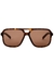 Tortoiseshell aviator-style sunglasses - Dolce & Gabbana
