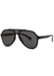 Matte black aviator-style sunglasses - Dolce & Gabbana