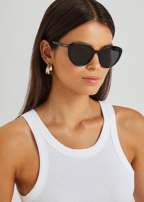 Prada Black cat-eye sunglasses - Harvey Nichols