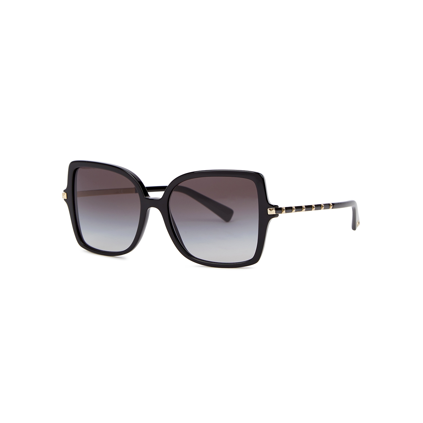 Valentino Valentino Garavani Black Oversized Square-frame Sunglasses