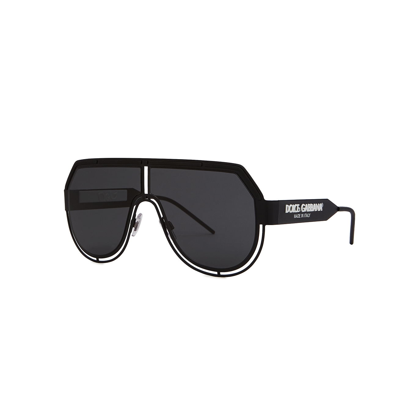 Dolce & Gabbana Matte Black D-frame Sunglasses