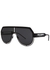 Matte black D-frame sunglasses - Dolce & Gabbana