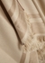 Sand silk-blend cape - Fendi