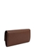 Brown logo leather wallet-on-chain - Fendi