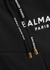 Black logo cropped cotton sweatshirt - Balmain