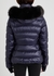 Grenoble Armonique navy fur-trimmed shell jacket - Moncler