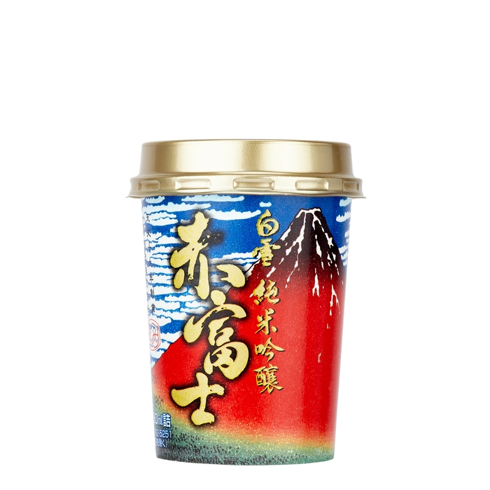 Konishi Shuzo Shirayuki Red Fuji Junmai Ginjo Sake Cup 180ml