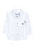 White logo-embroidered cotton shirt (1.5-3 years) - Tartine Et Chocolat