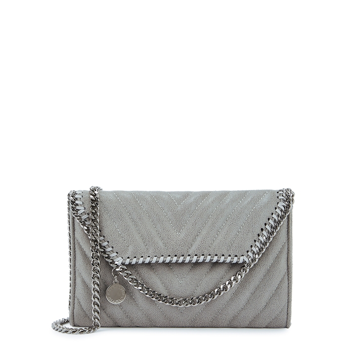 Stella McCartney Falabella Tiny Grey Quilted Cross-body Bag
