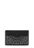 Black embroidered leather card holder - Amiri