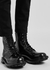 Wander black glossed leather combat boots - Alexander McQueen