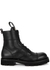 Lace-up black leather combat boots - Dolce & Gabbana