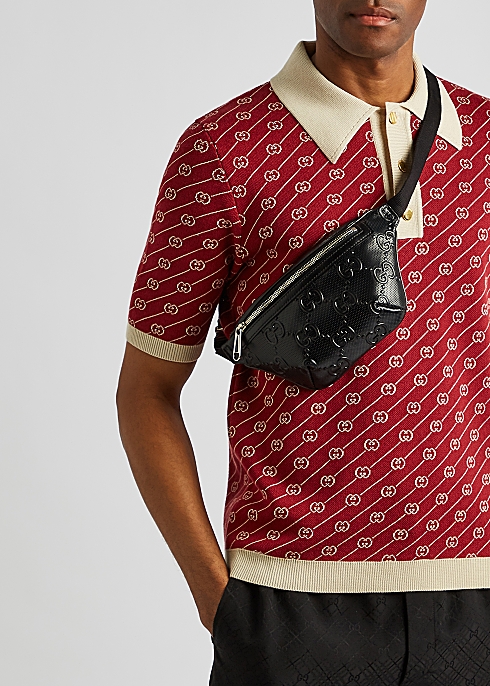 Gucci GG Tennis monogrammed leather belt bag - Harvey Nichols