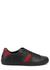 Ace black leather sneakers - Gucci