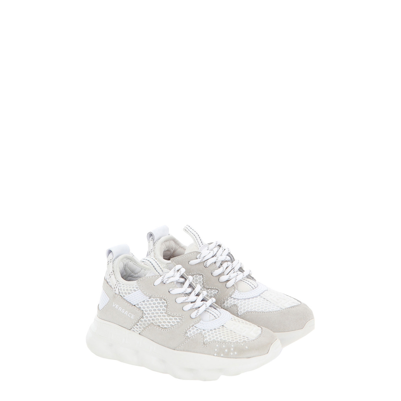 Versace Chain Reaction White Mesh Sneakers