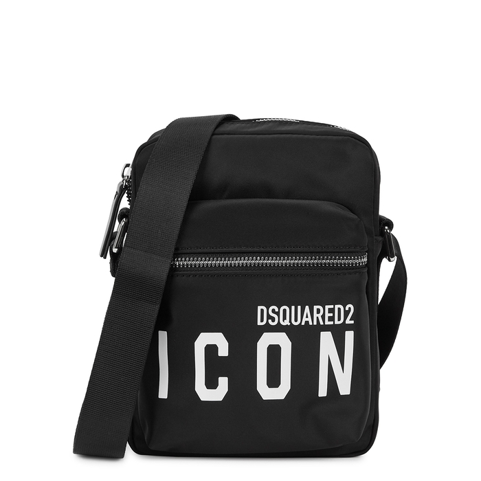 Dsquared2 Icon Black Nylon Cross-body Bag