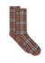Vintage check intarsia cotton cashmere blend socks - Burberry