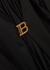 KIDS Black logo satin-jersey dress (6-10 years) - Balmain