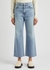 Grace blue wide-leg cropped jeans - SLVRLAKE