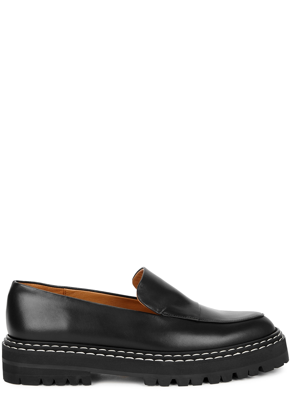 ATP Atelier Manduria black leather loafers