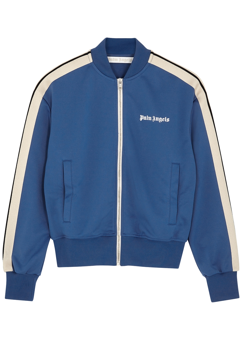 Palm Angels Blue striped jersey track jacket - Harvey Nichols