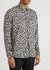 Monochrome printed silk-jacquard shirt - Saint Laurent
